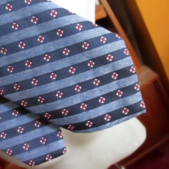 Vintage 1970s NECKTIE FAT 3" Wide 54" TIE TEX TAN WESTERN STRIPE - Picture 3 of 3